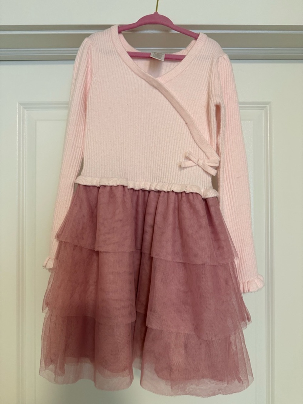 Gymboree Light Pink Knit Ruffle Hem Top